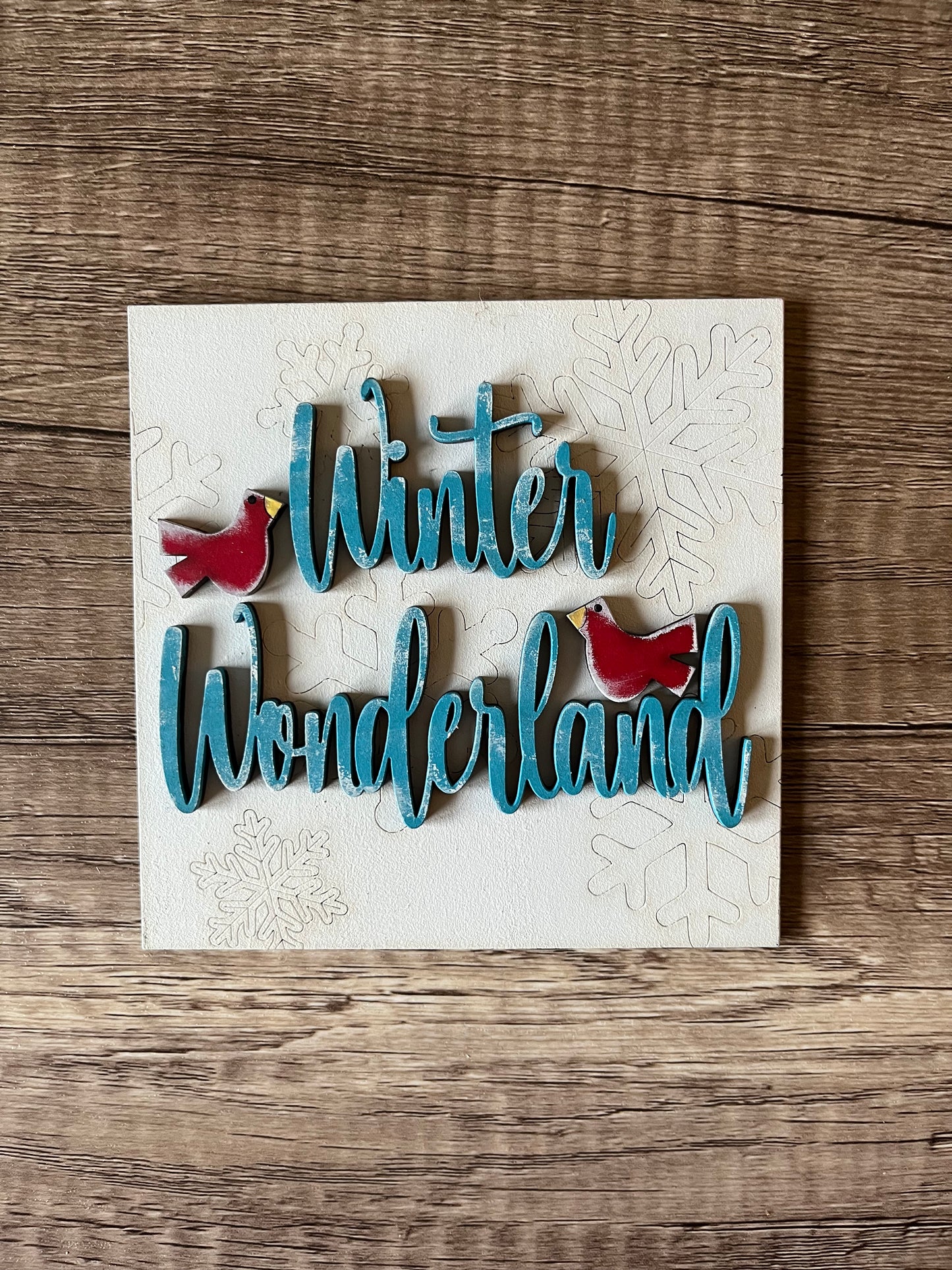 Winter Wonderland Ladder Tile