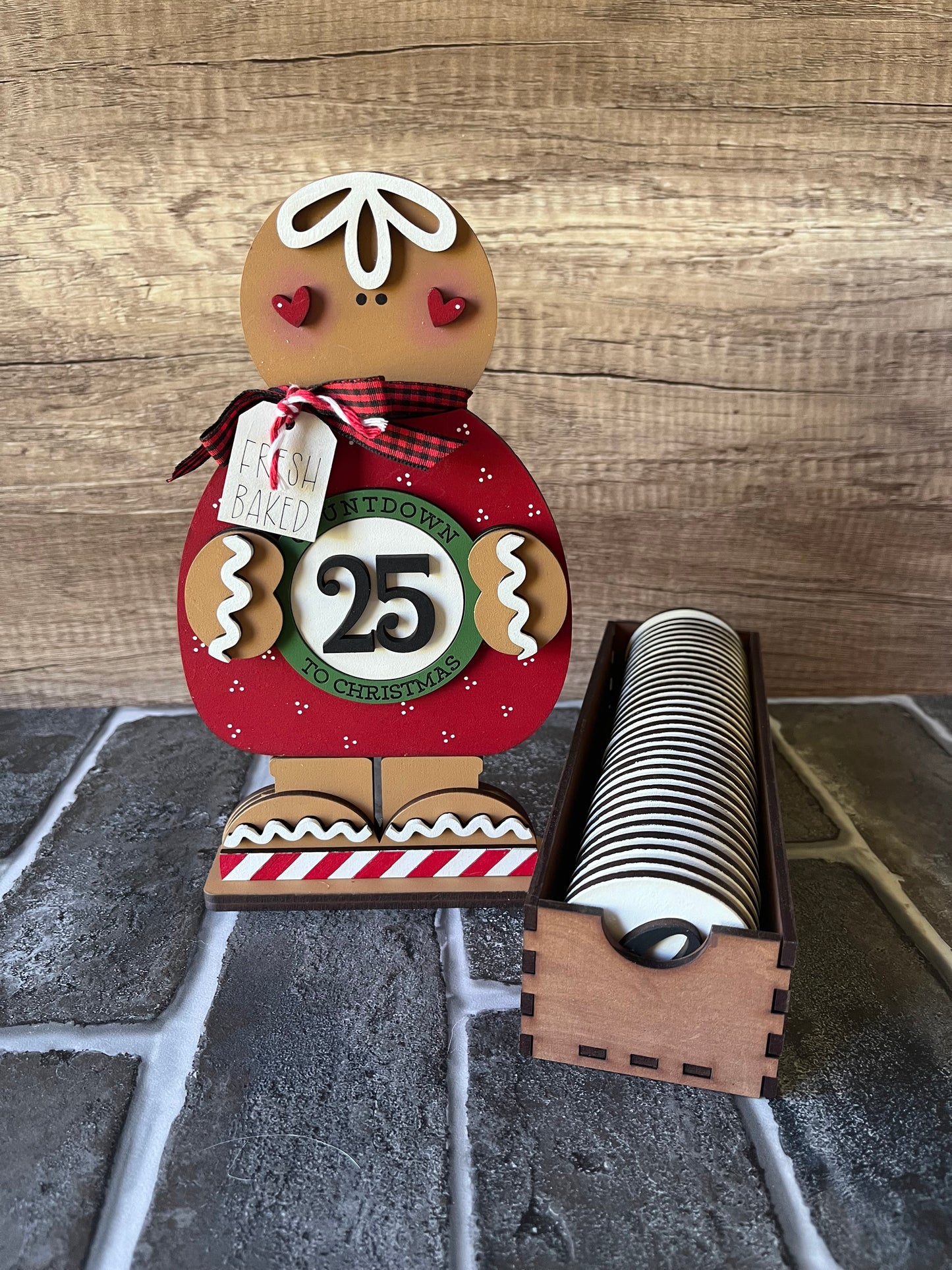 Gingerbread Interchangeable Countdown