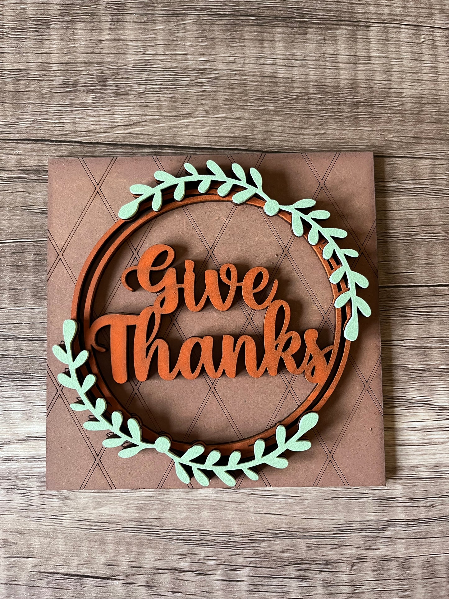 Give Thanks Ladder Tile