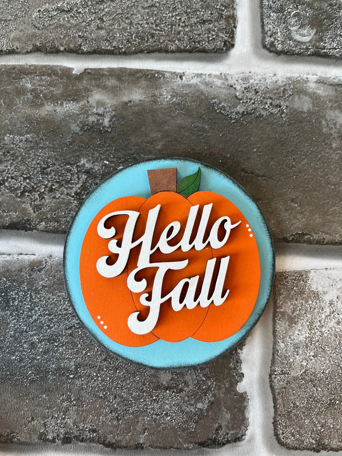Hello Fall Pumpkin Seasonal Round