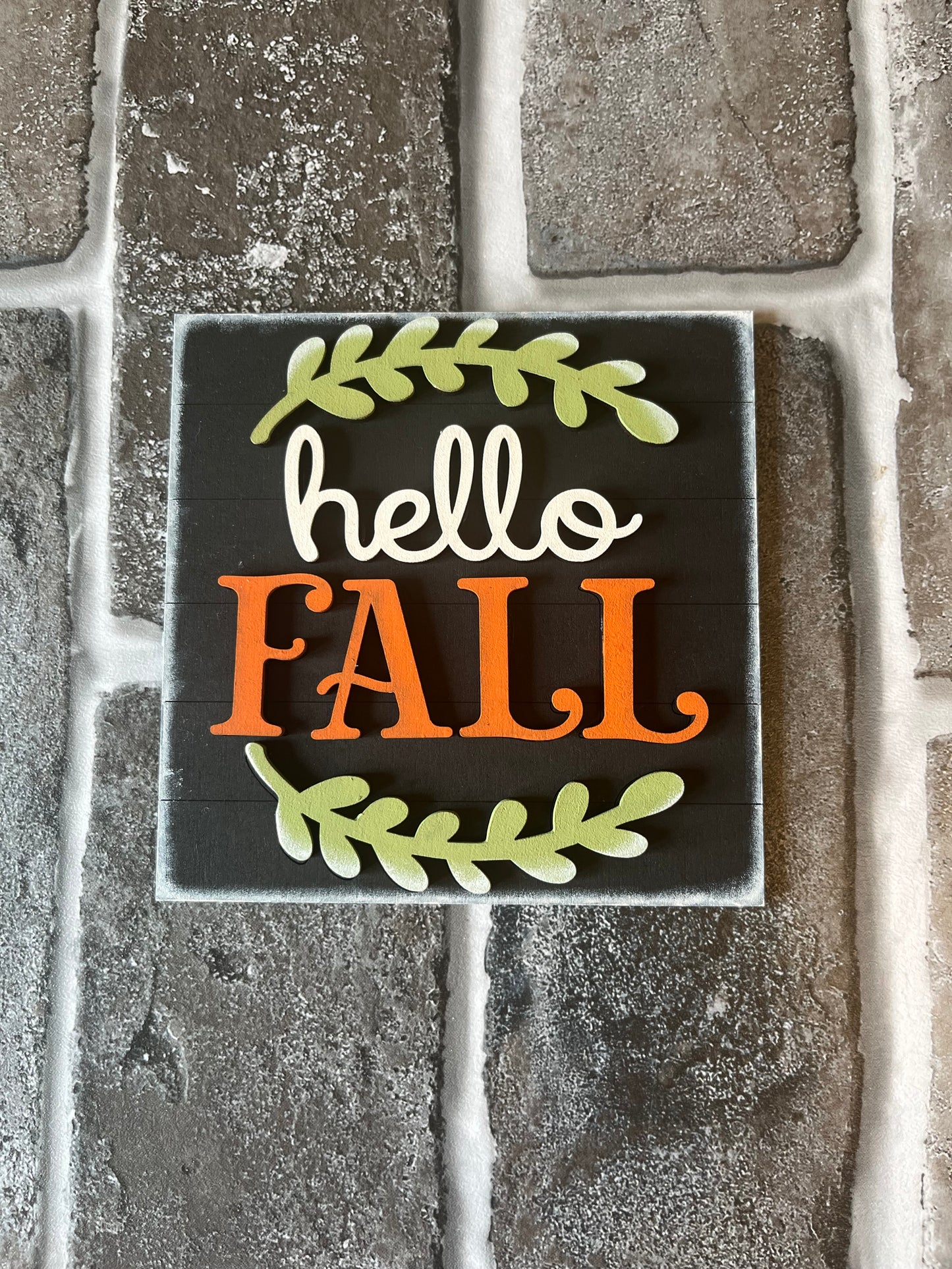 Hello Fall Ladder Tile