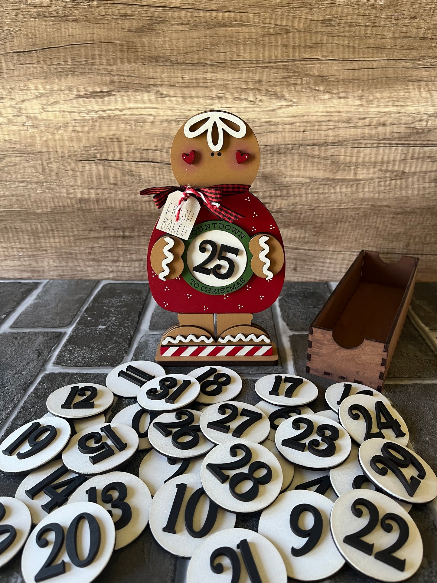 Gingerbread Interchangeable Countdown