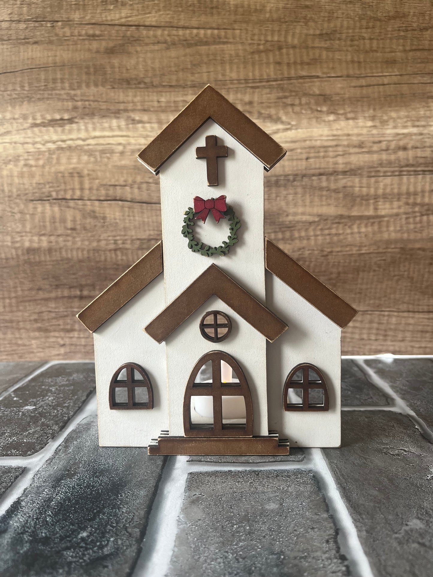 Church Votive Shelf Sitter