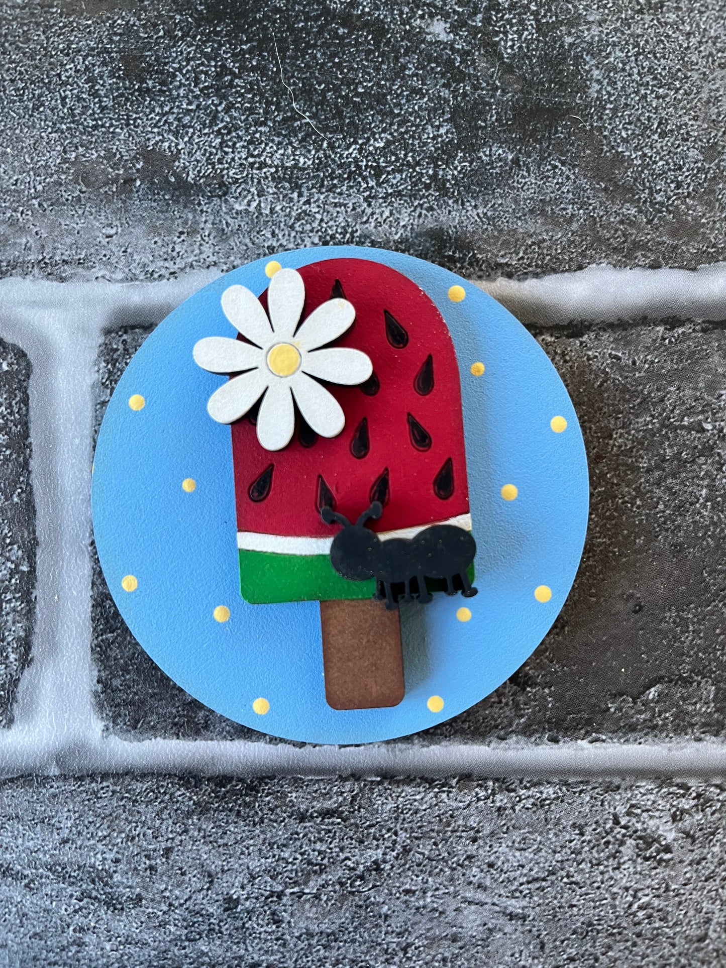 Watermelon Popsicle Seasonal Round