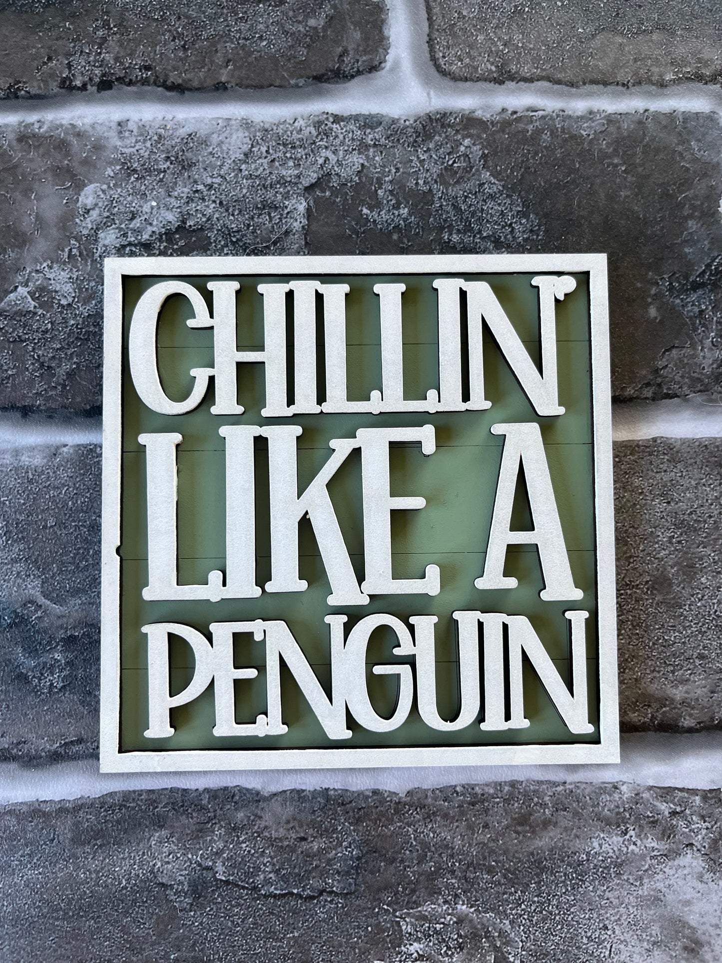 Chillin Like Penguin Ladder Tile