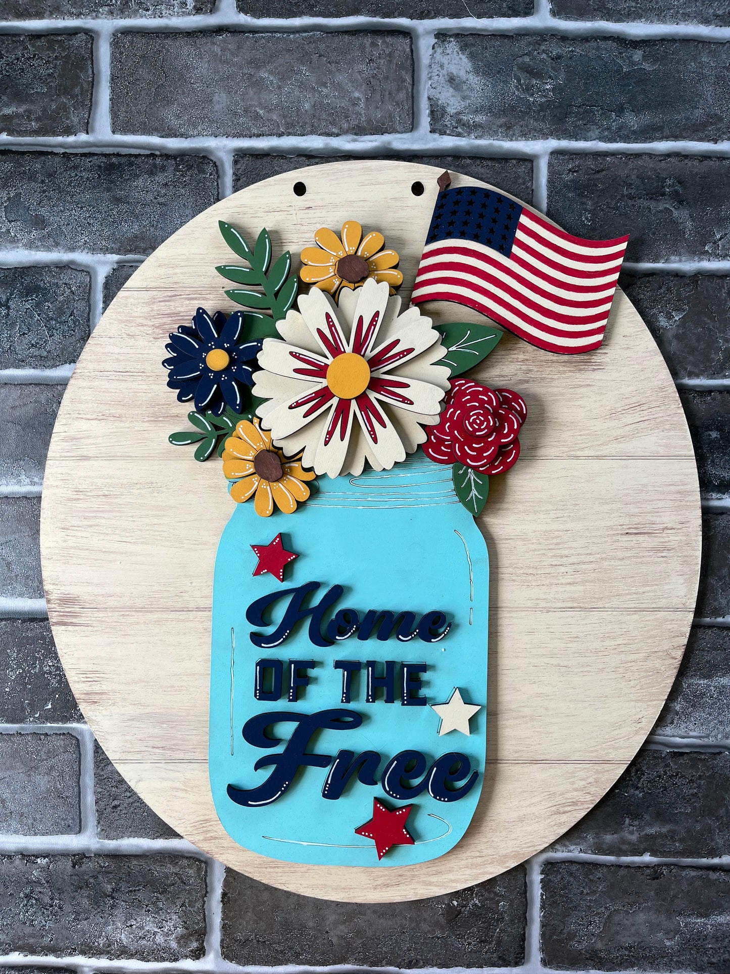 Home of the Free Door Hanger