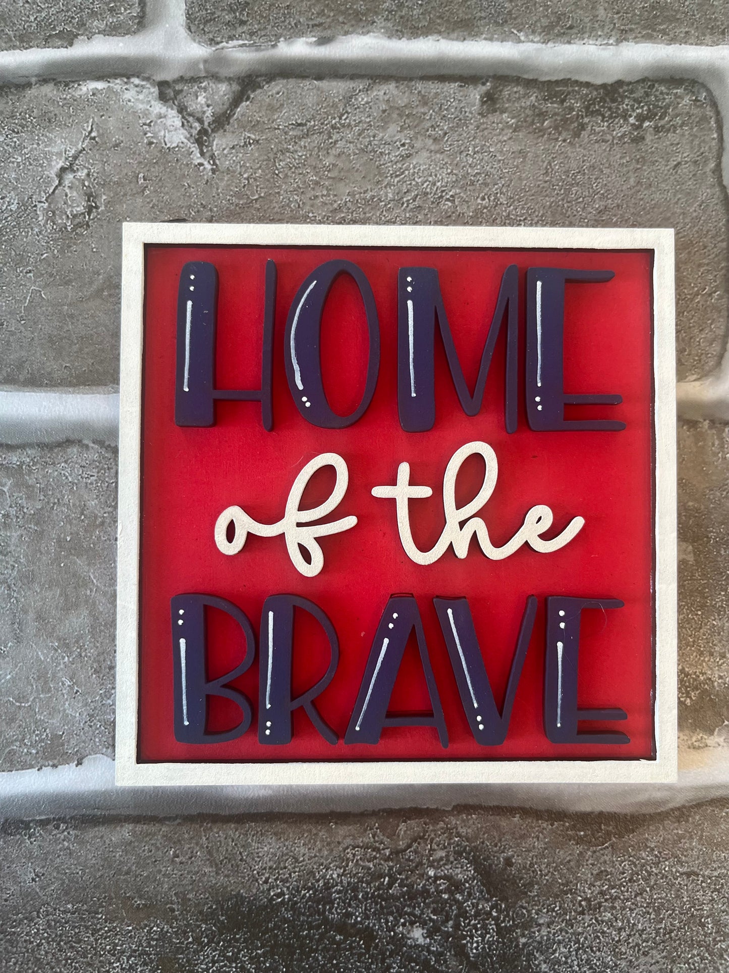Home of the Brave Ladder Tile