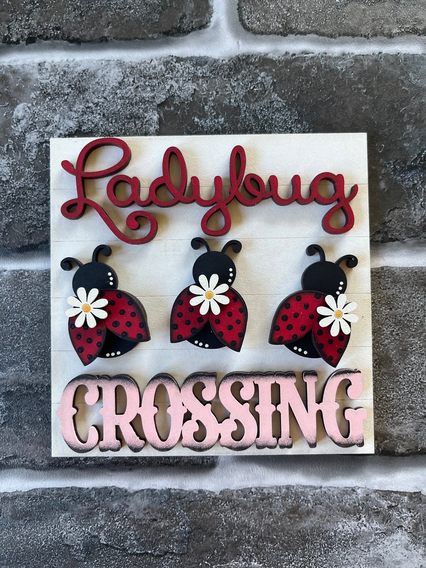 Ladybug Crossing Ladder Tile
