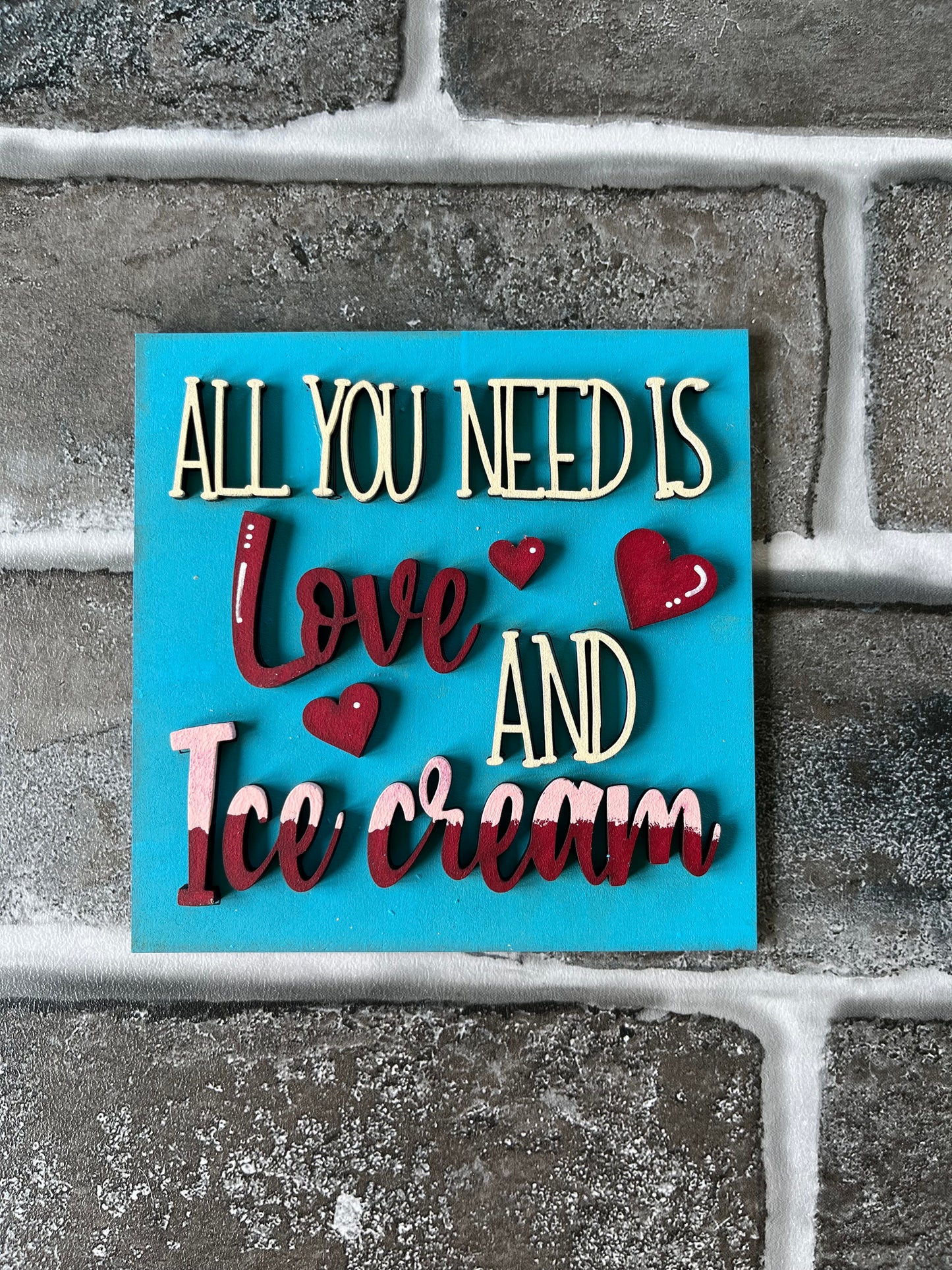 Love and Ice Cream Ladder Tile