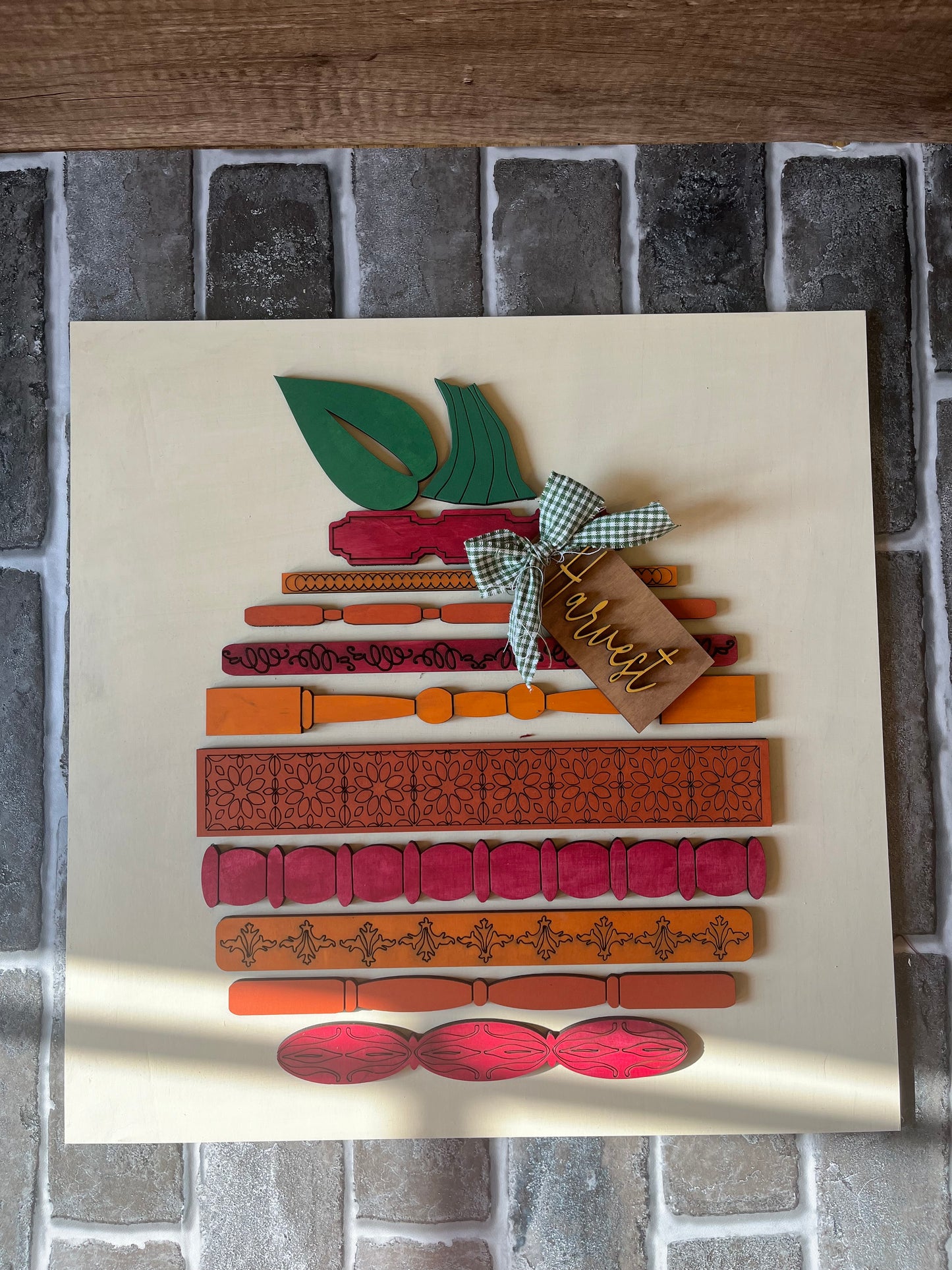 Spindle Pumpkin Sign