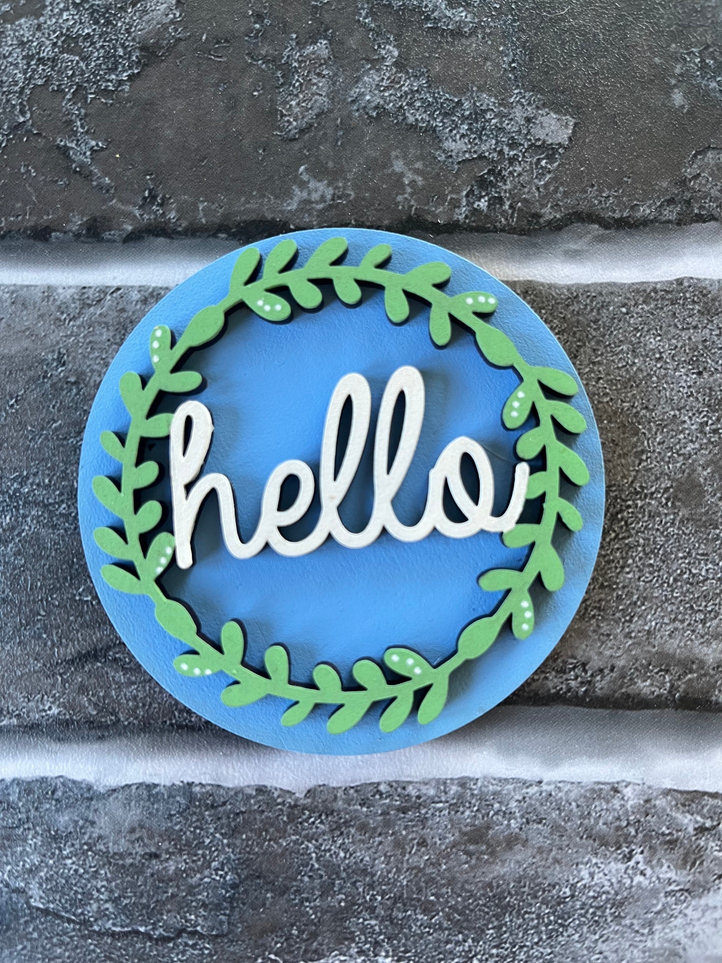 Wreath Hello Seasonal Round