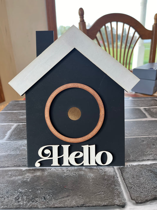 Interchangeable Hello House Mini Frame