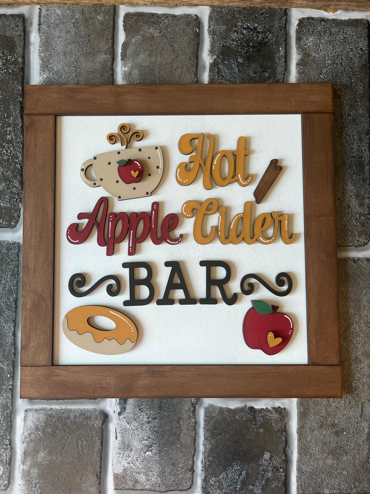 Hot Apple Cider Bar Sign