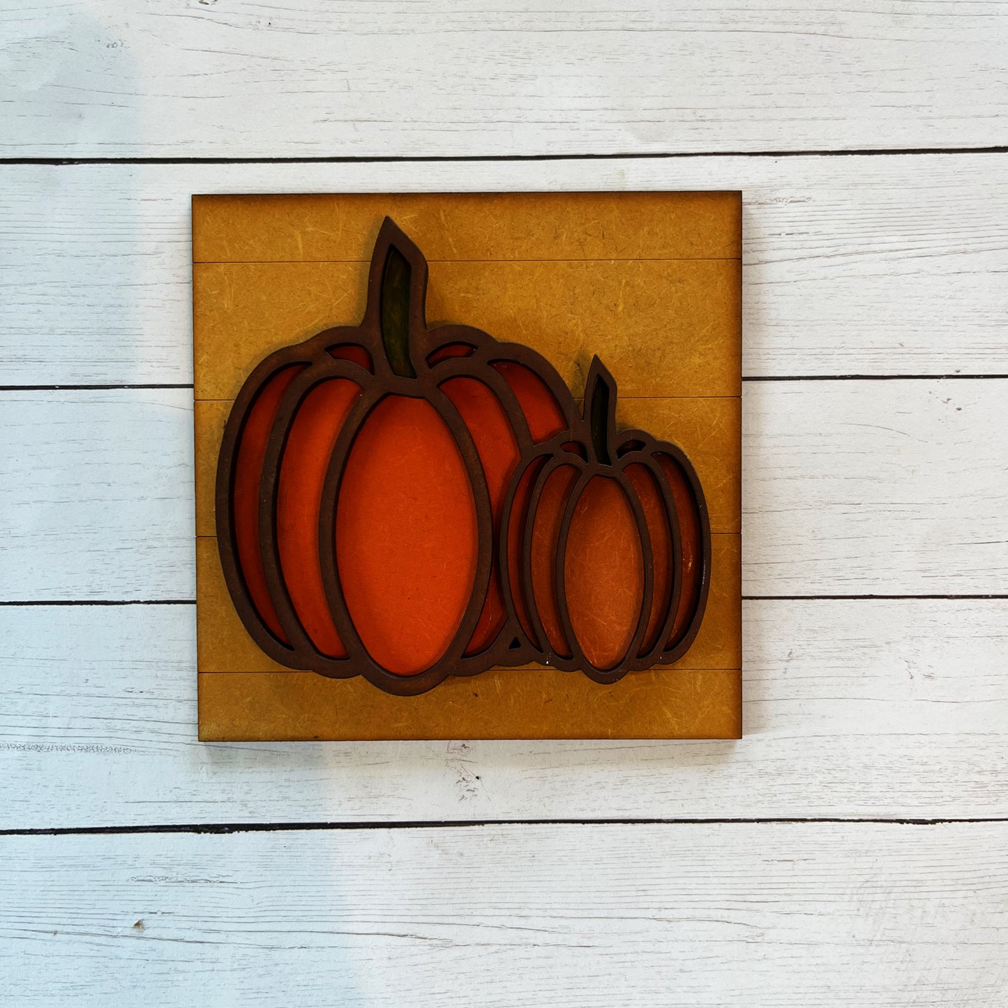 Two Pumpkins Ladder Tile