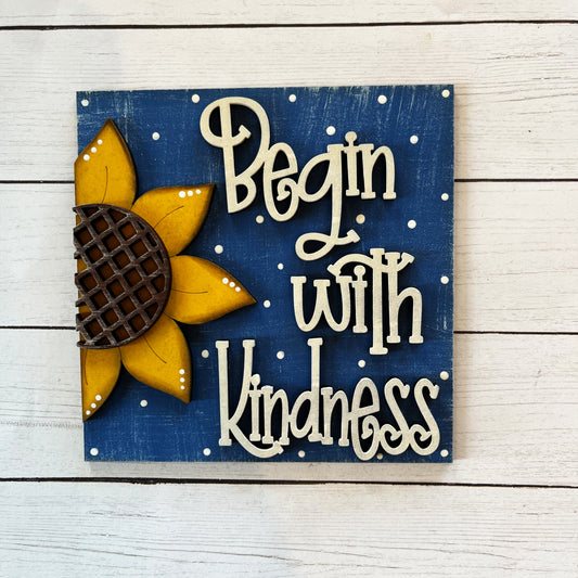 Begin With Kindness Ladder Tile