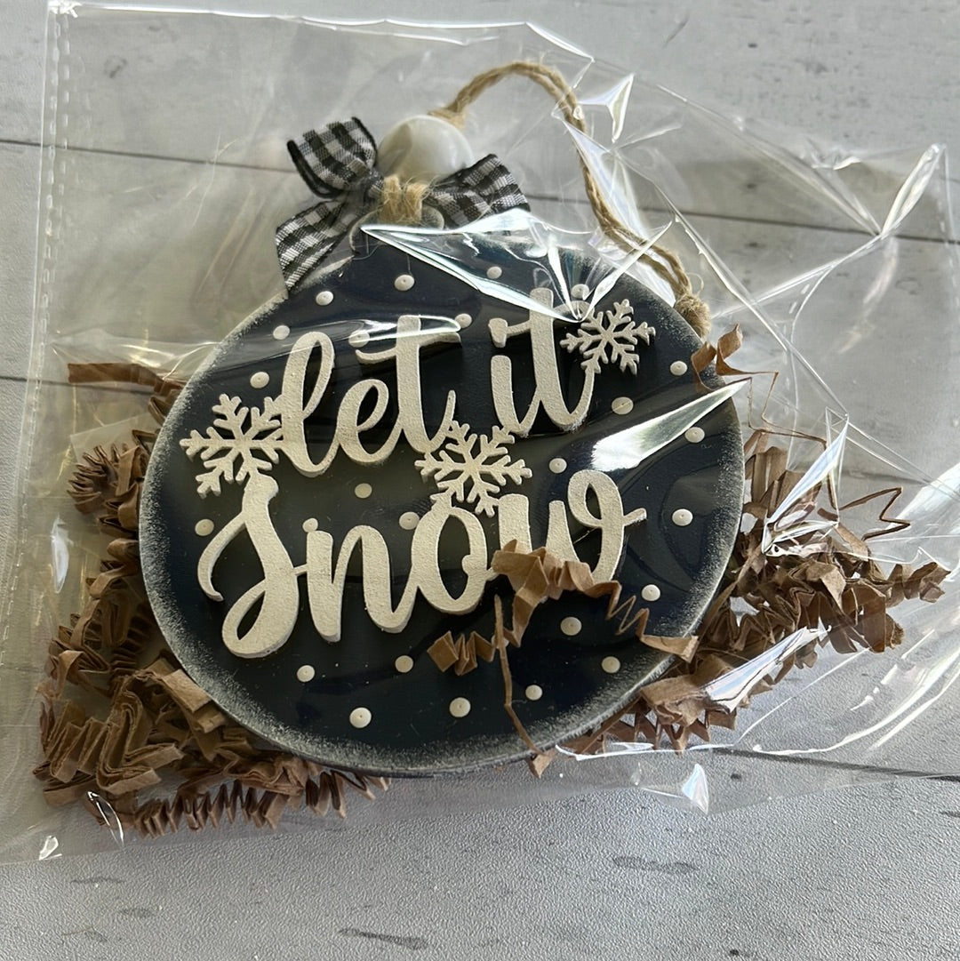 Let It Snow Ornament