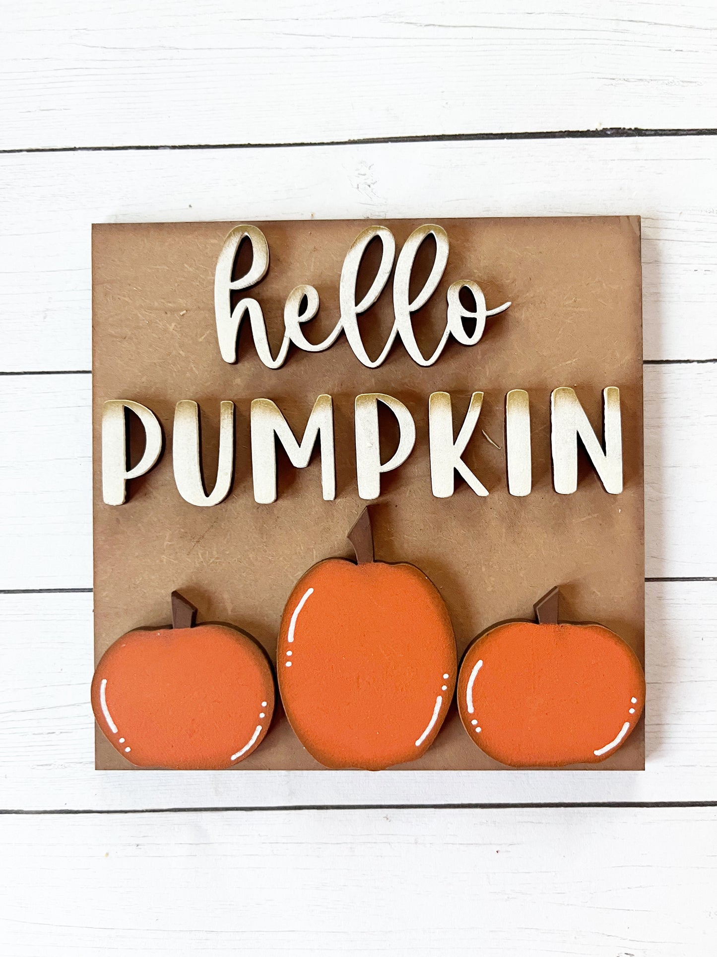 Hello Pumpkin Ladder Tile