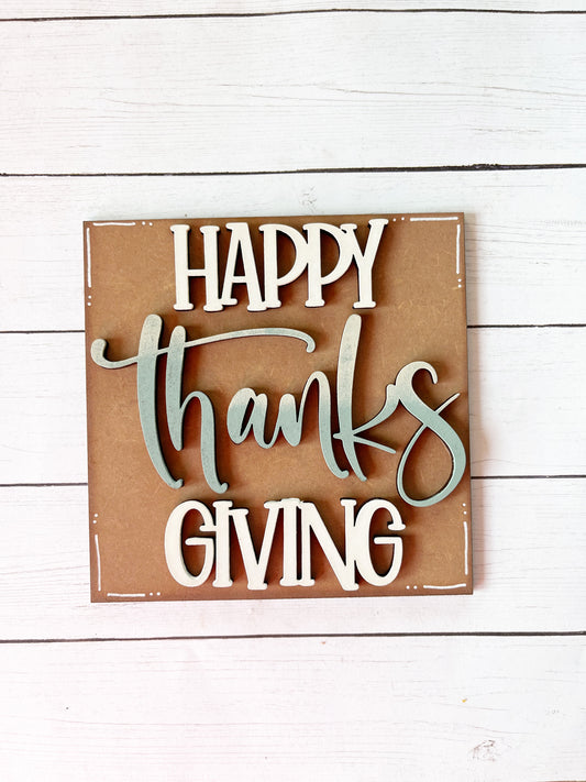 Happy Thanksgiving Ladder Tile