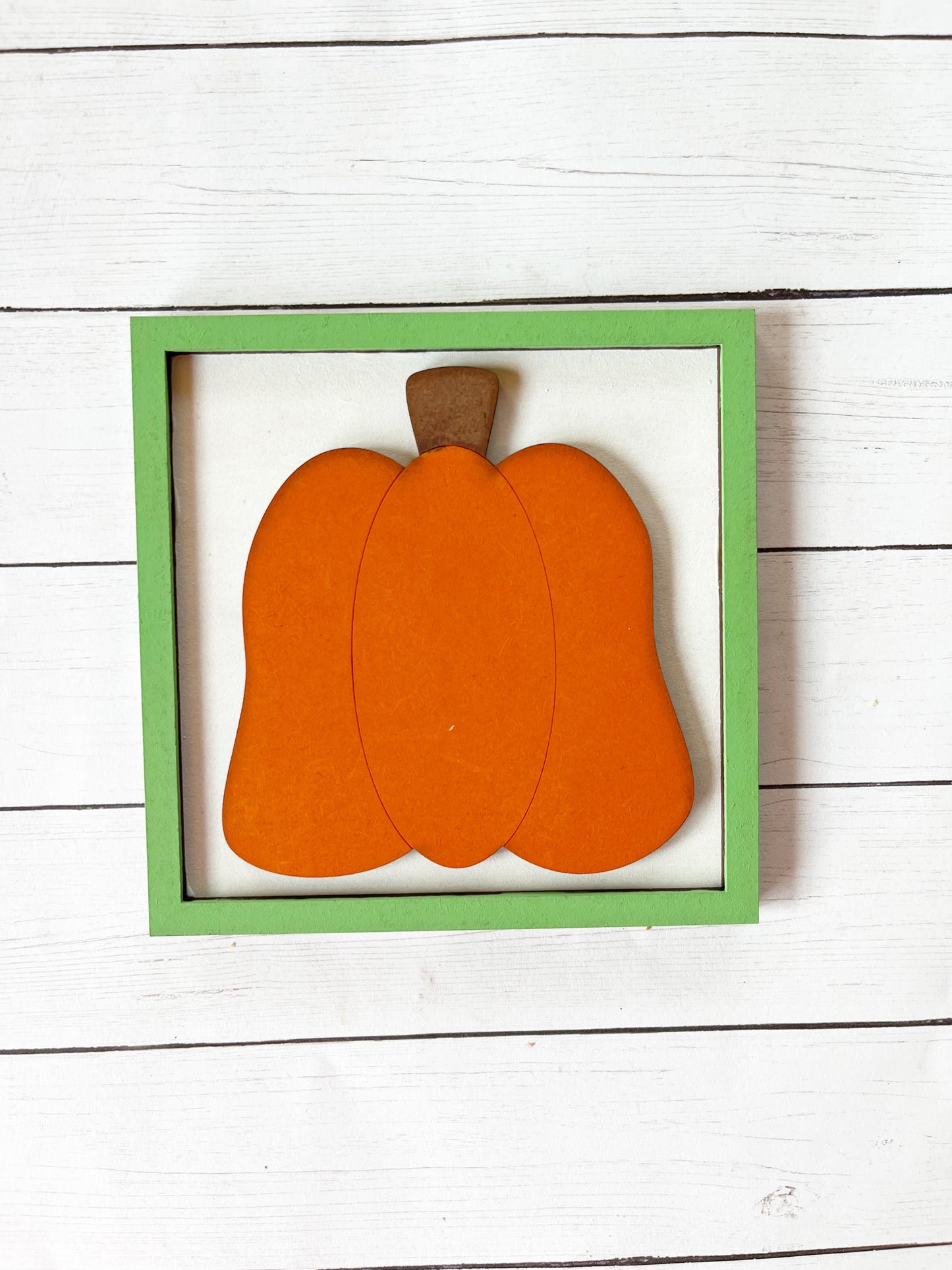 Framed Pumpkin Ladder Tile