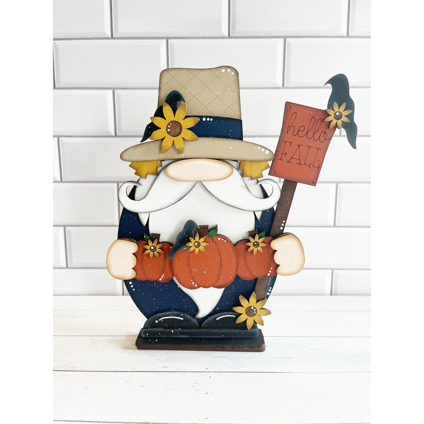 Scarecrow Gnome Shelf Sitter