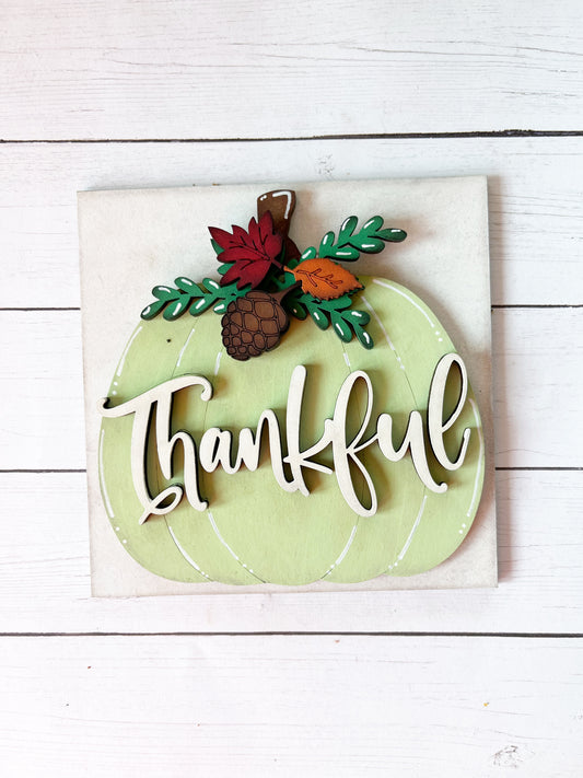 Thankful Pumpkin Ladder Tile