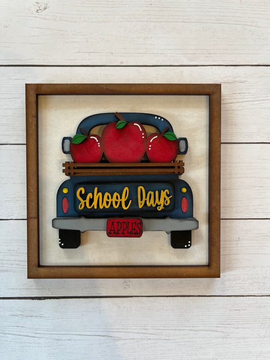 Schools Days Truck Ladder Tile