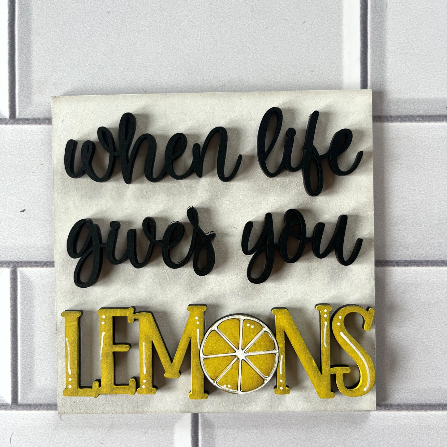 Life Gives Lemon Ladder Tile