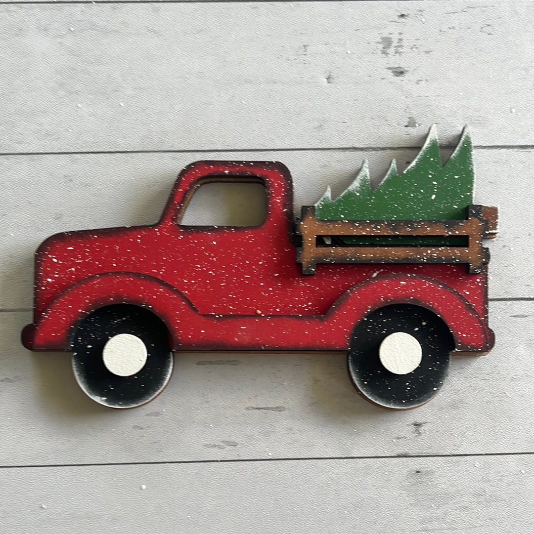 Red Truck Tiered Tray