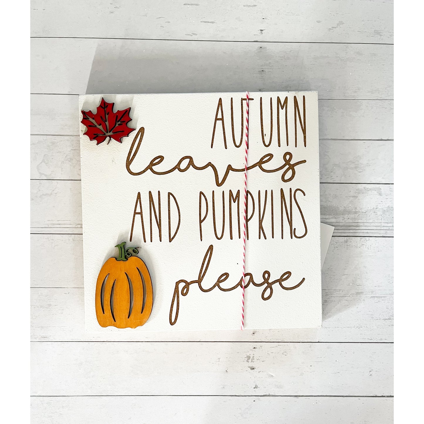 Autumn Leaves Sign
