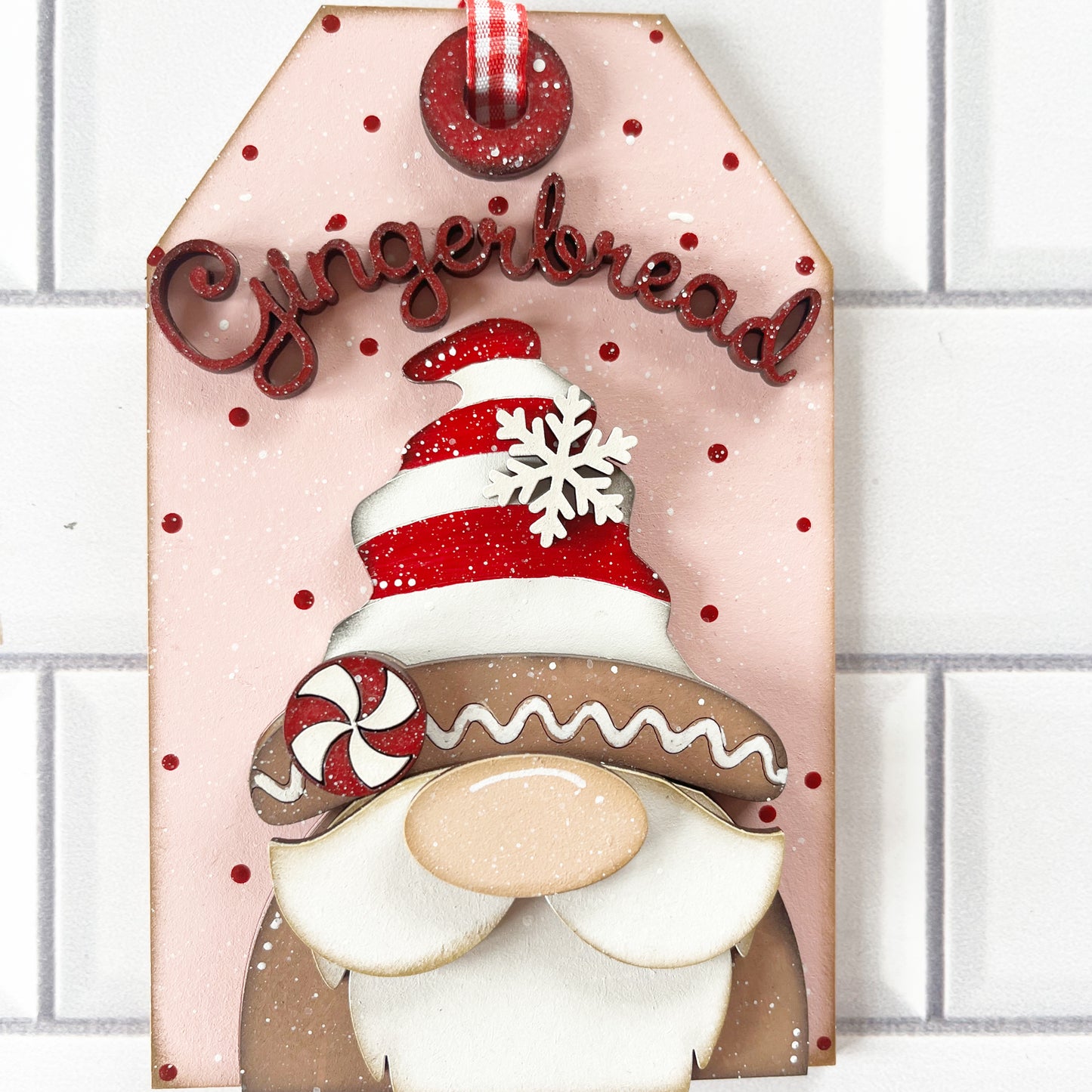 Gingerbread Gnome Gift Card Ornament