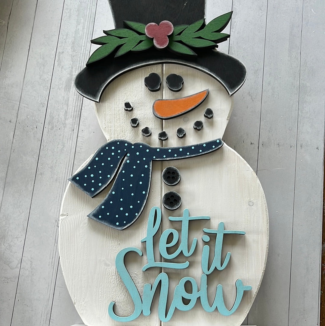 Let it snow Snowman sign