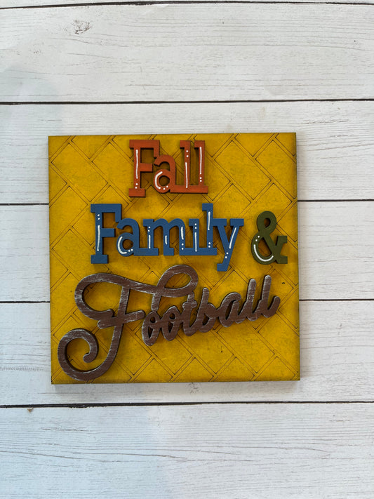 Fall Family Football Ladder Tile