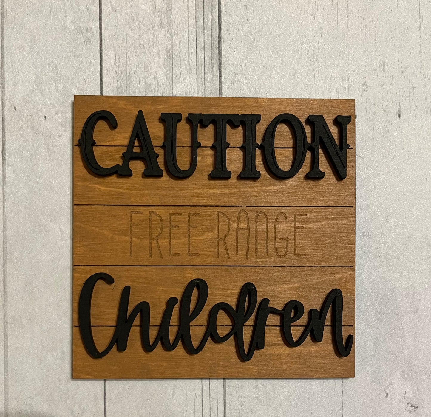 Caution Children Ladder Tile