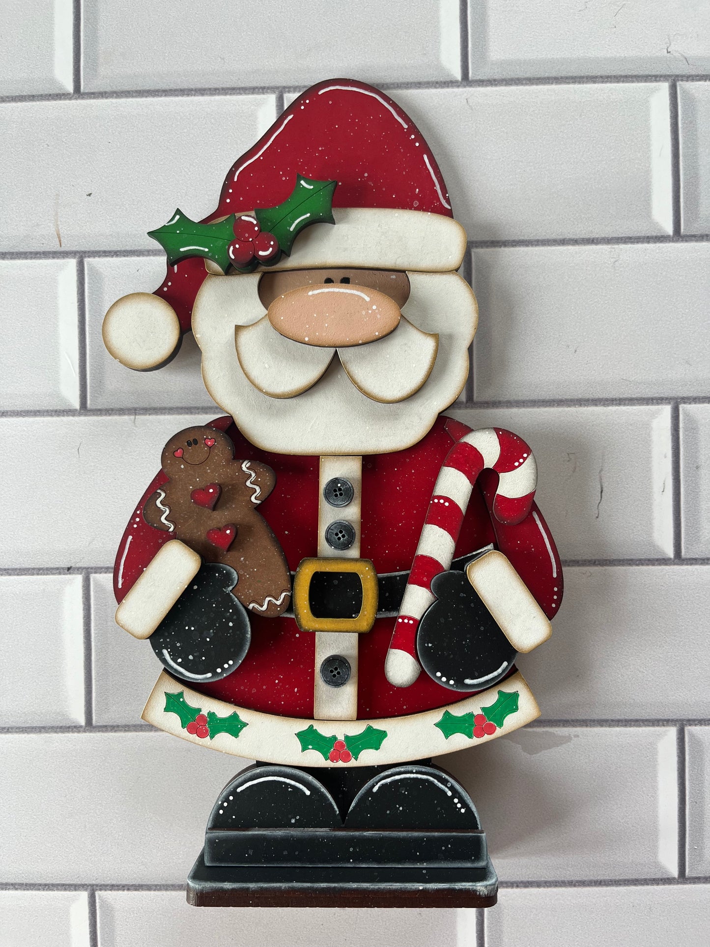 Large Santa Gnome Shelf Sitter