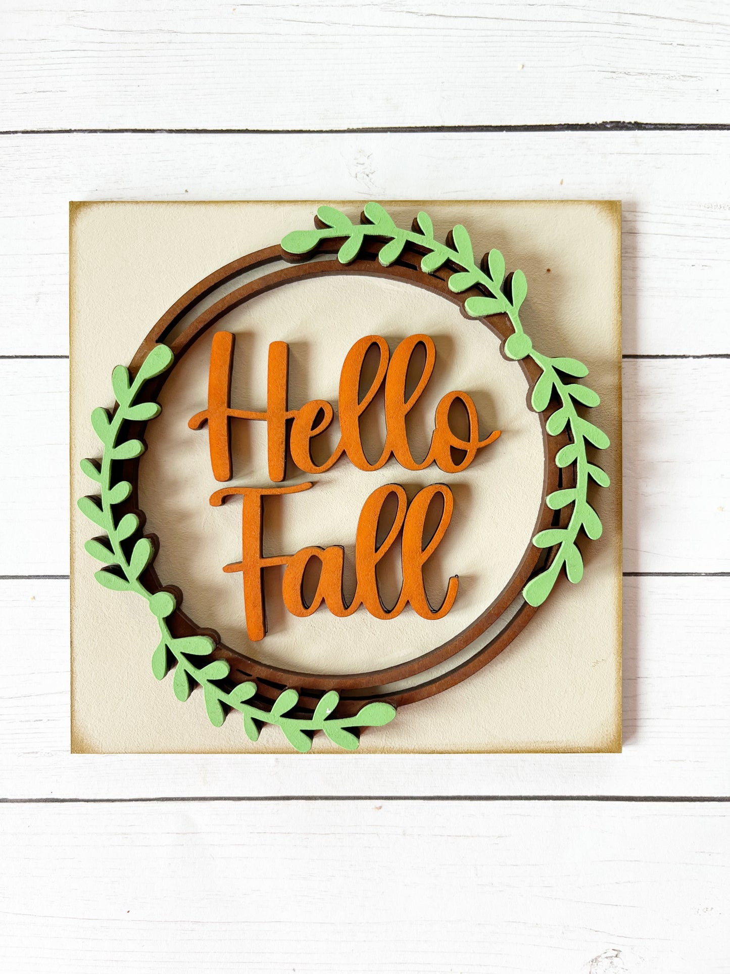 Hello Fall Ladder Tile
