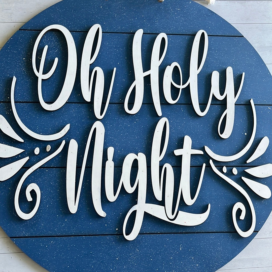 Oh Holy Night Door Hanger