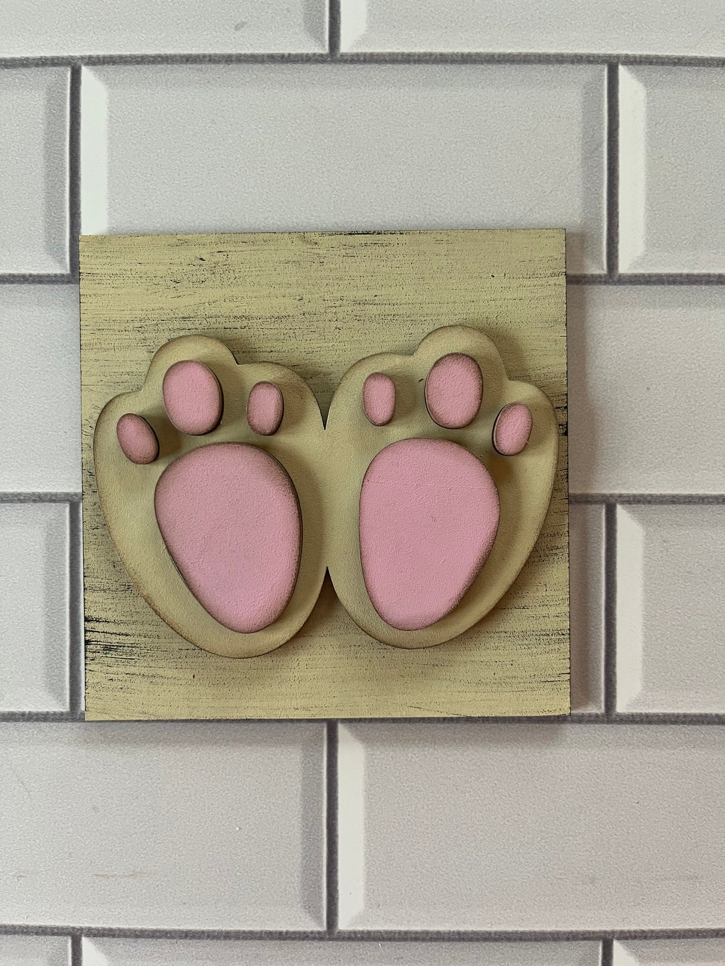 Easter Bunny Feet interchangeable Ladder Tile