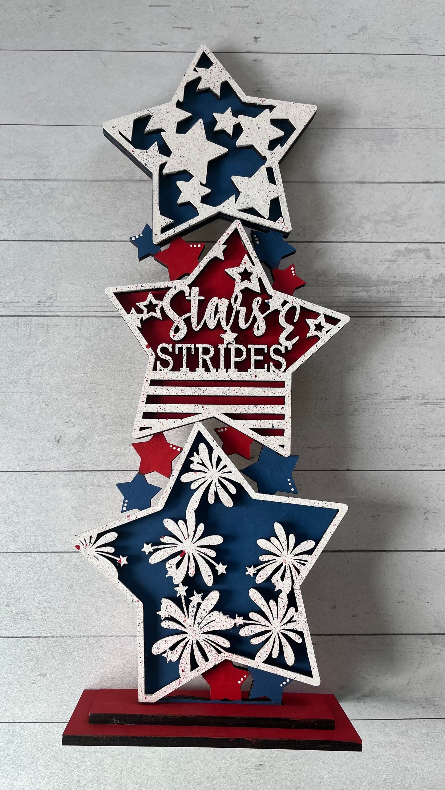 Stars and Stripes Shelf Sitter