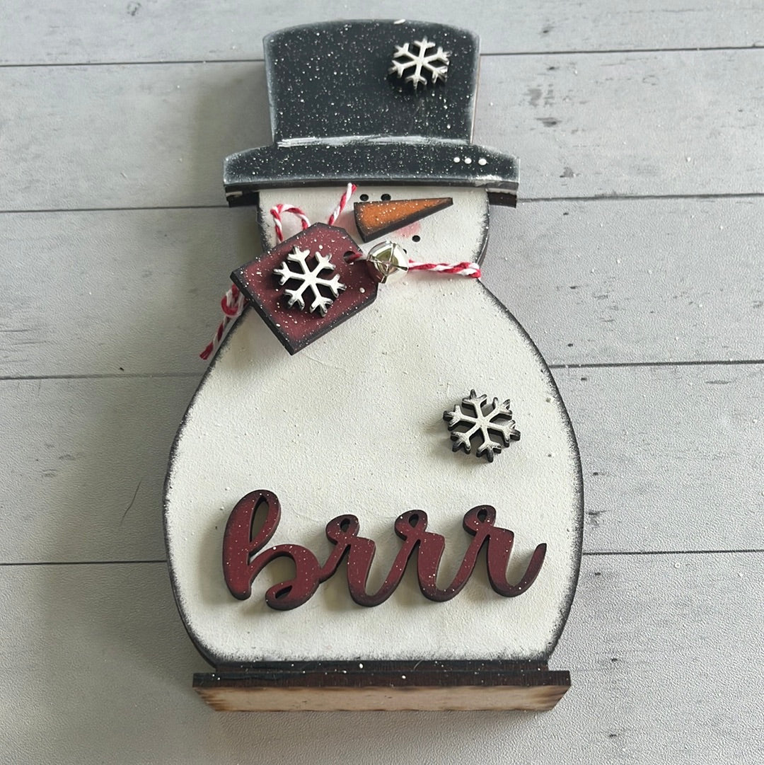 Brrr Snowman Shelf Sitter