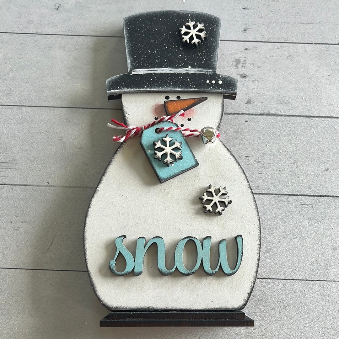 Snow Snowman Shelf Sitter