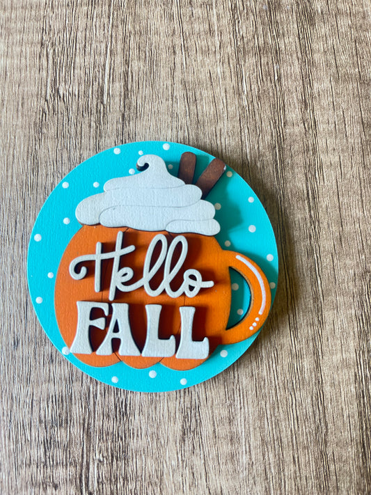Hello Fall Mug Seasonal Round