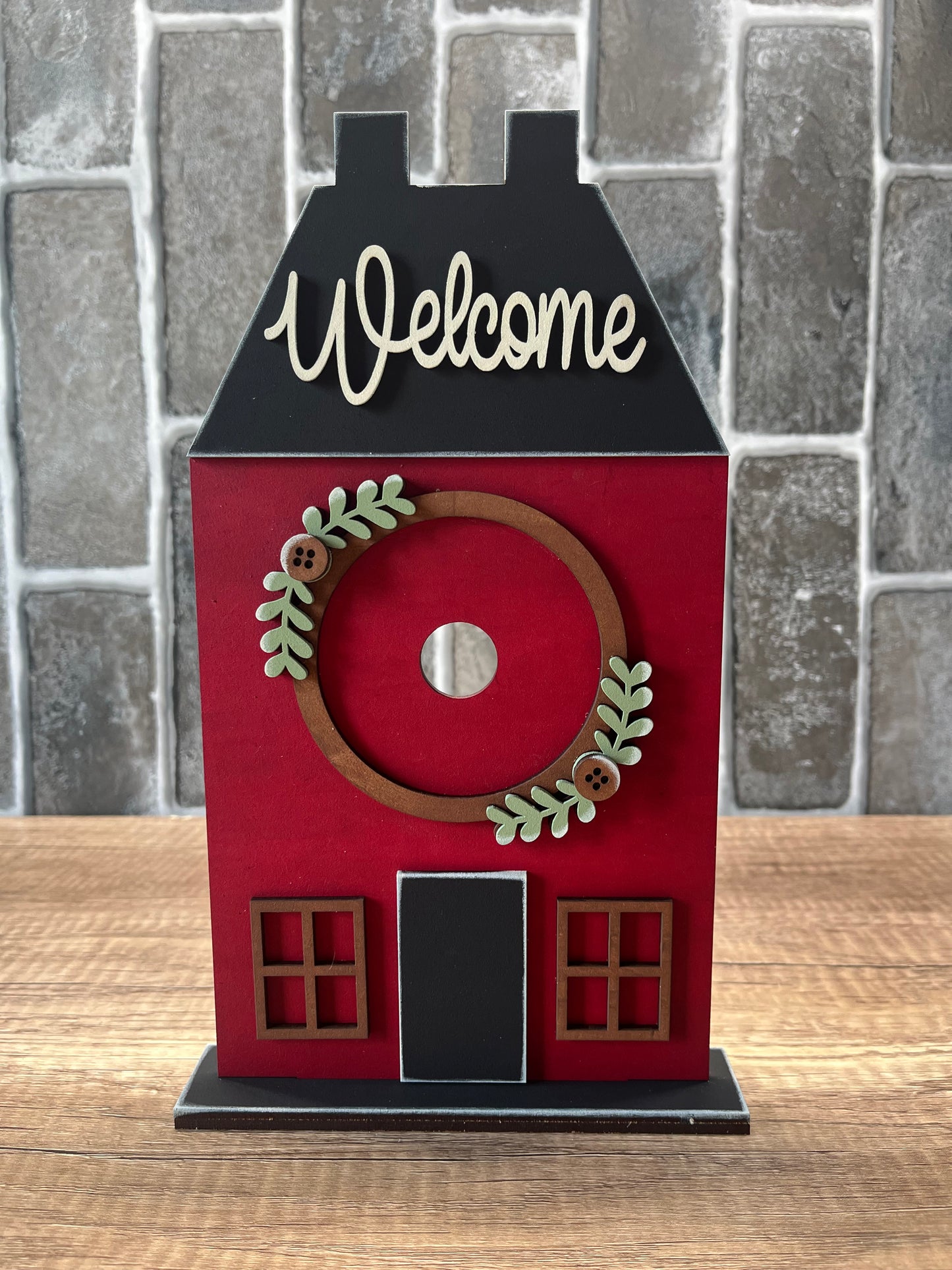 Welcome Salt Box Seasonal Sign Frame