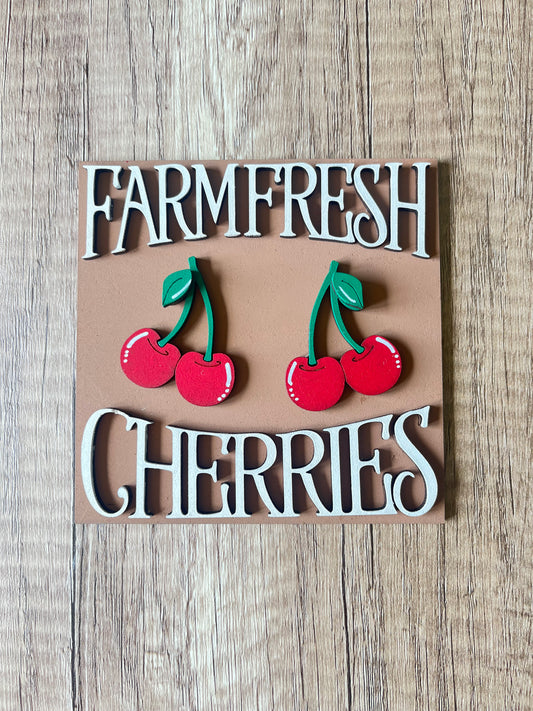 Farm Fresh Cherries Ladder Tiles