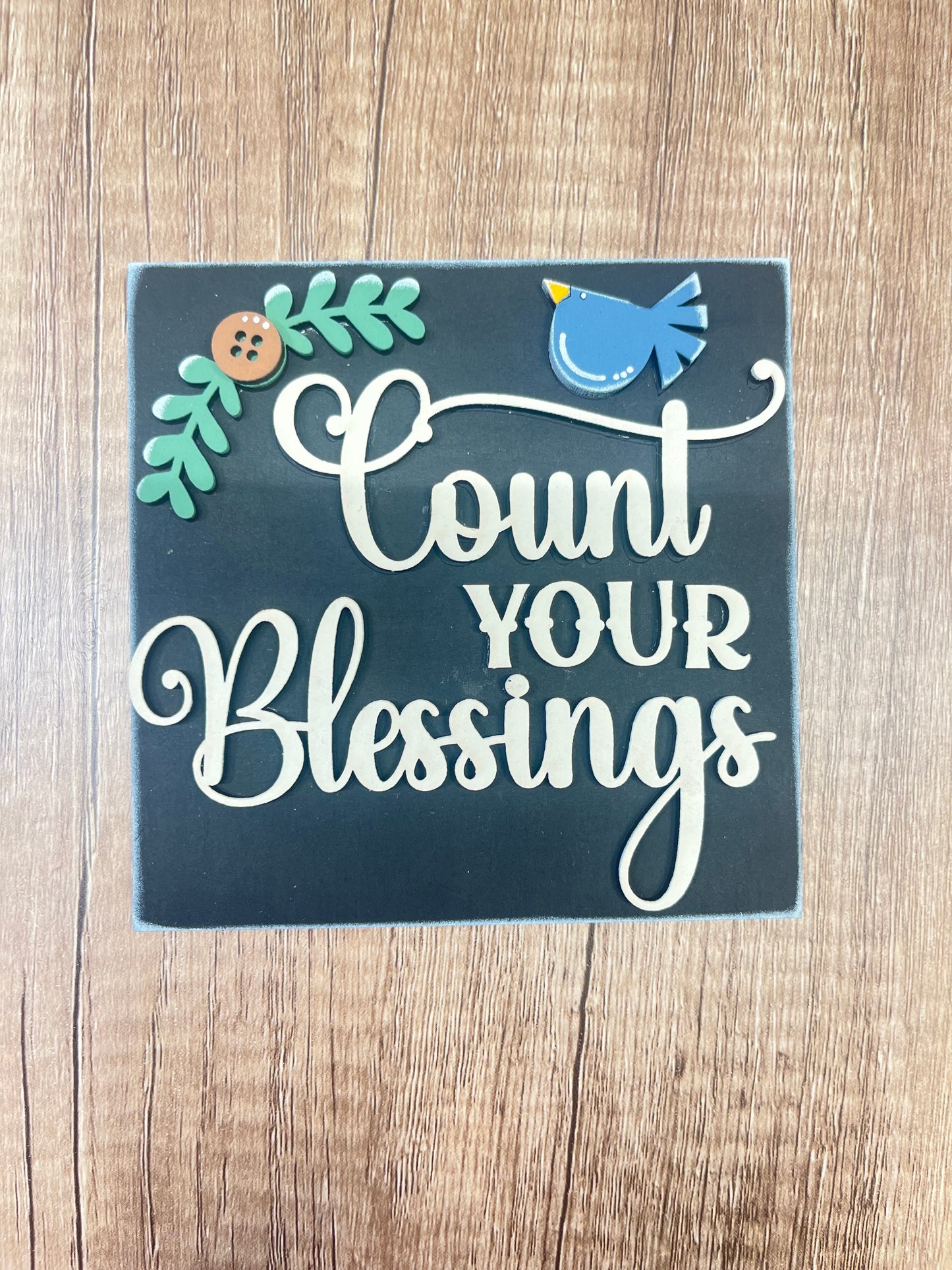 Count Blessings Ladder Tile