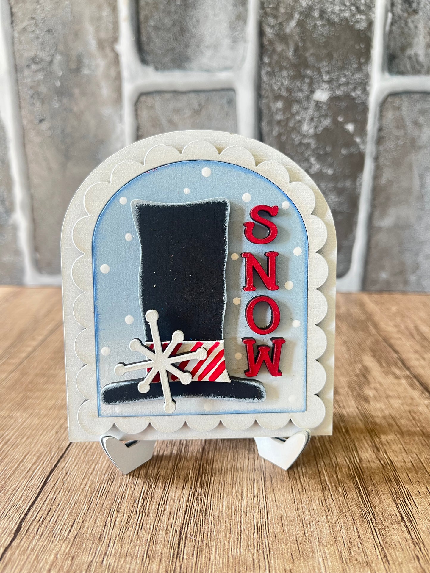 Snow Top Hat Mini Arch Insert
