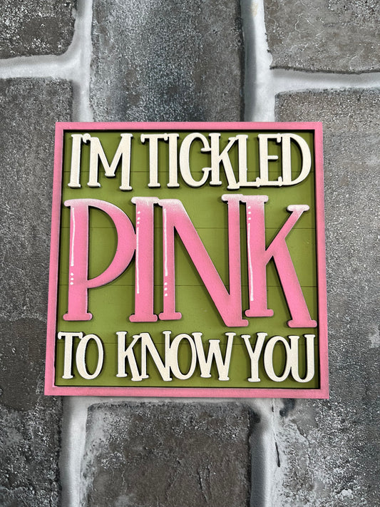 Tickled Pink Ladder Tile