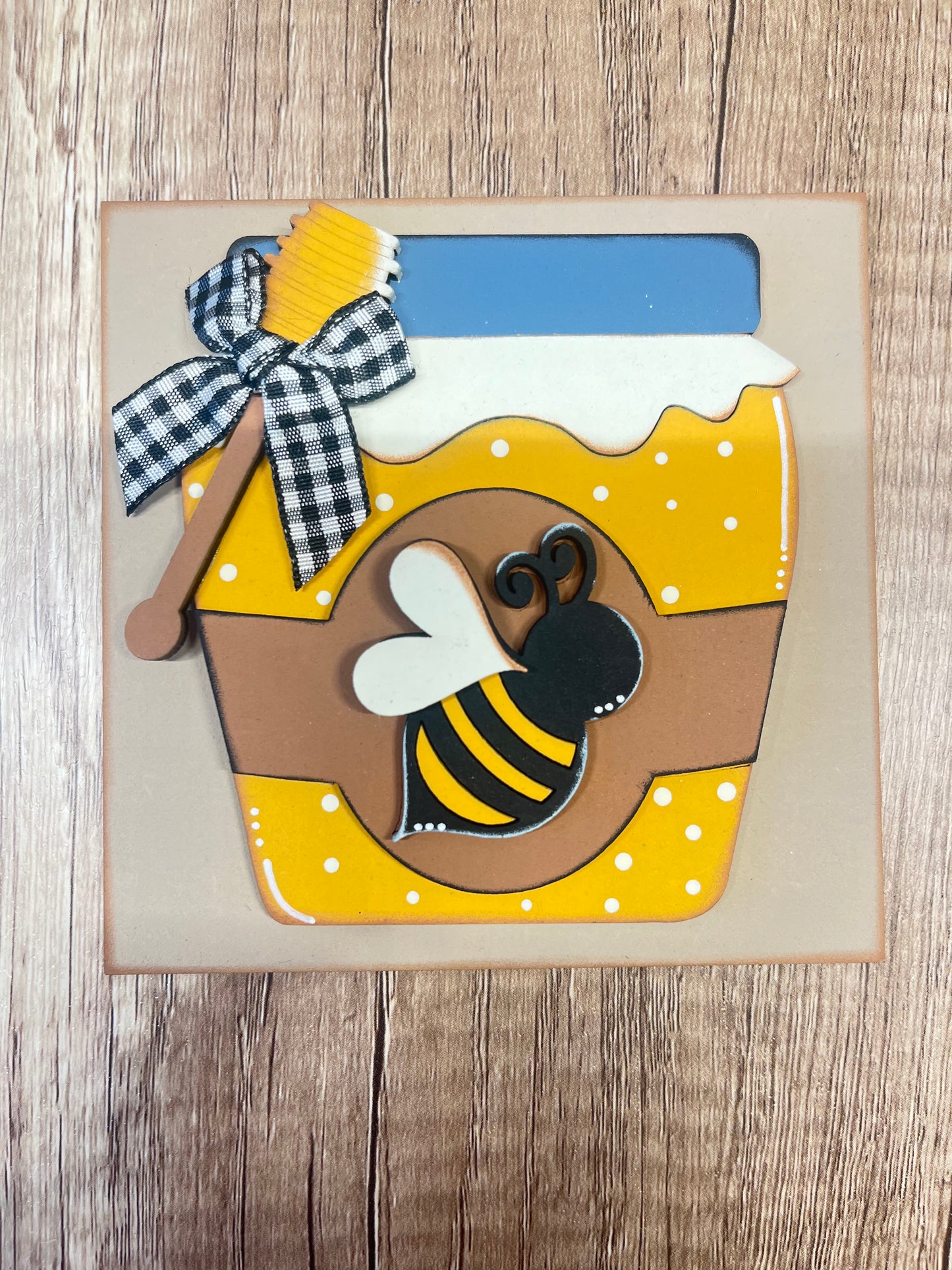 Bee Honey Jar Ladder Tile