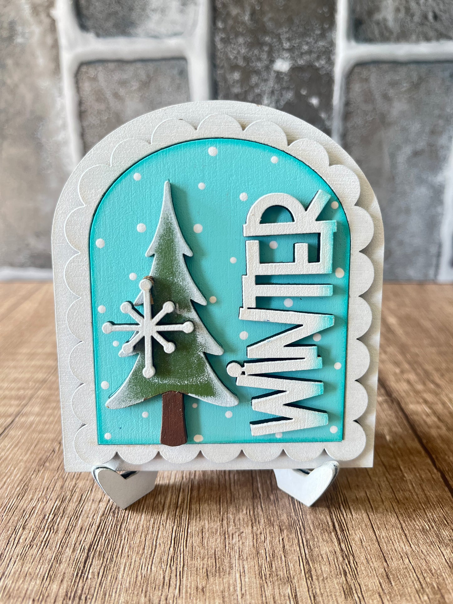 Winter Tree Mini Arch Insert