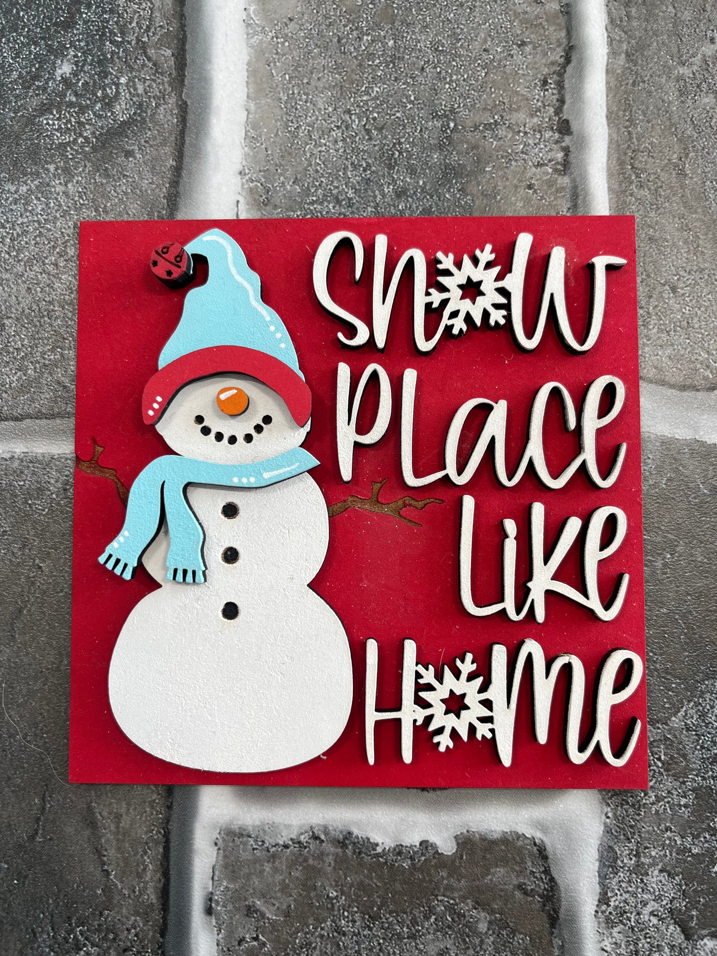 Snow Place Home Ladder Tile