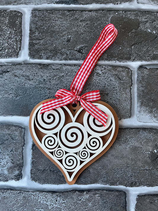 Heart Gingerbread Ornament